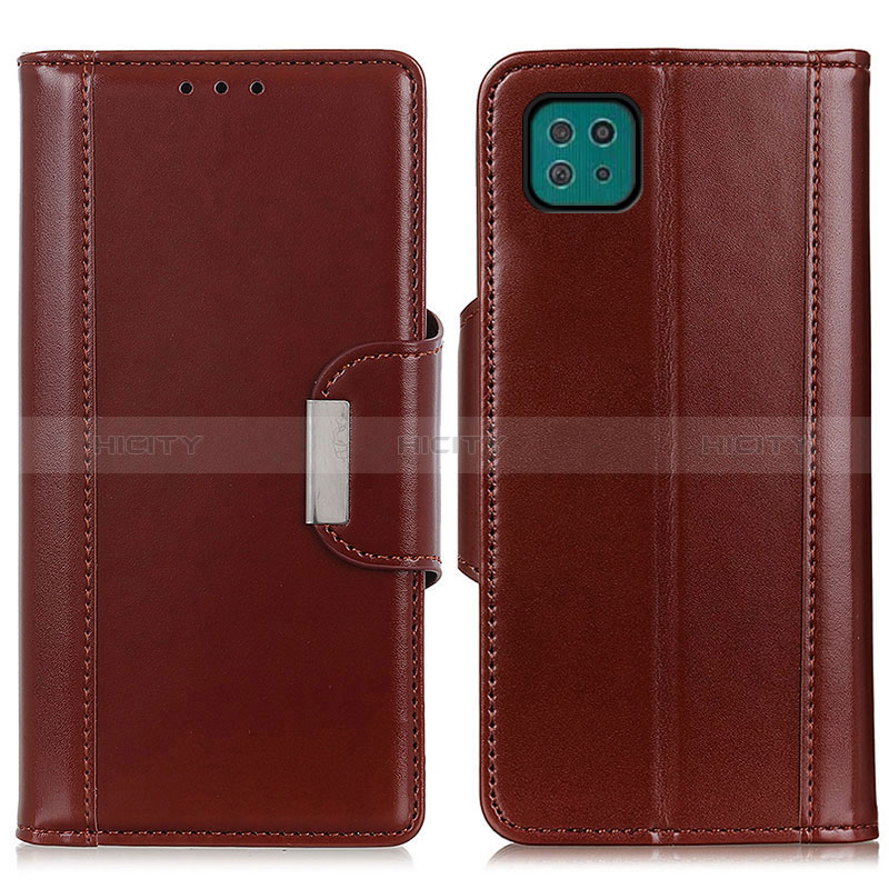 Coque Portefeuille Livre Cuir Etui Clapet M13L pour Samsung Galaxy A22s 5G Marron Plus