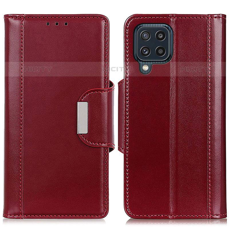 Coque Portefeuille Livre Cuir Etui Clapet M13L pour Samsung Galaxy M32 4G Rouge Plus