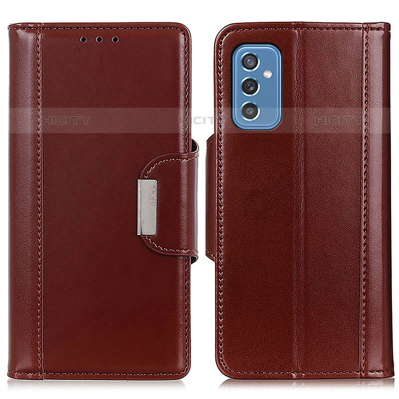 Coque Portefeuille Livre Cuir Etui Clapet M13L pour Samsung Galaxy M52 5G Marron Plus