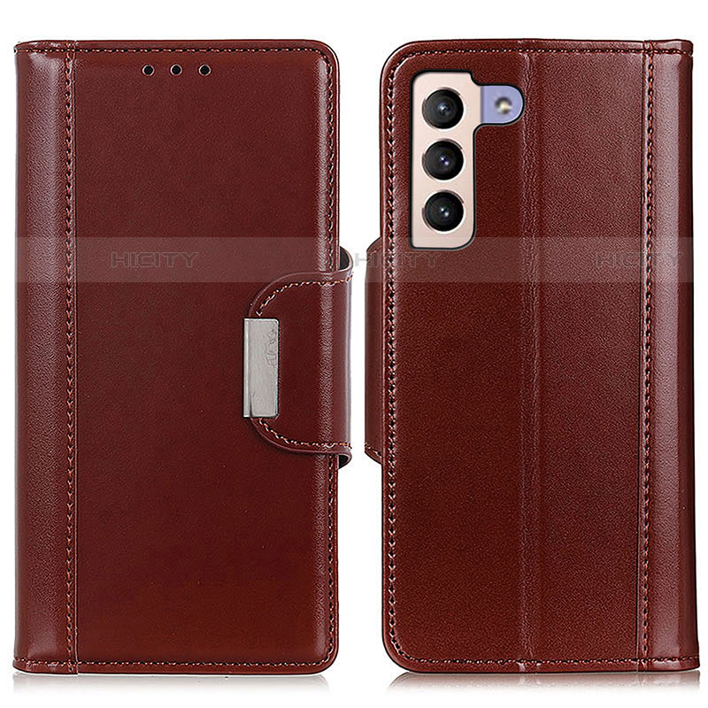 Coque Portefeuille Livre Cuir Etui Clapet M13L pour Samsung Galaxy S21 Plus 5G Marron Plus