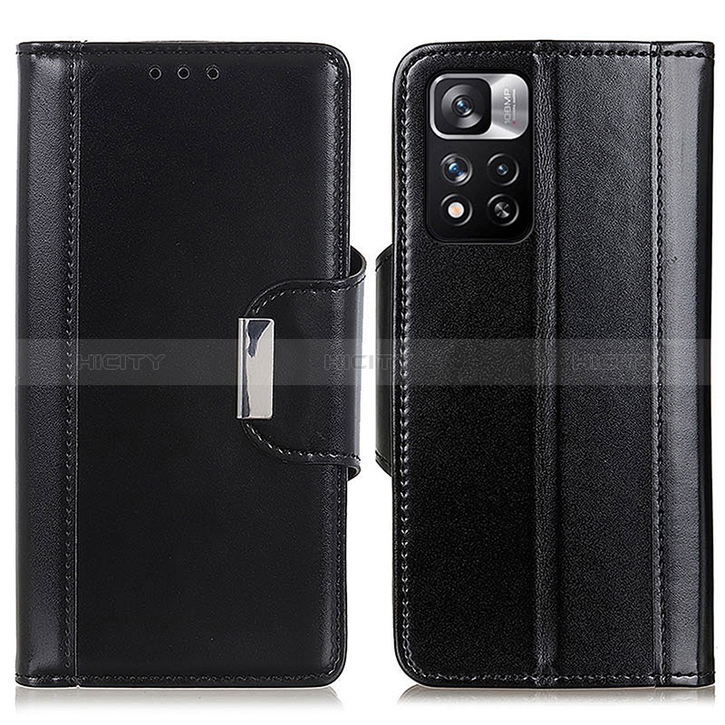 Coque Portefeuille Livre Cuir Etui Clapet M13L pour Xiaomi Mi 11i 5G (2022) Noir Plus