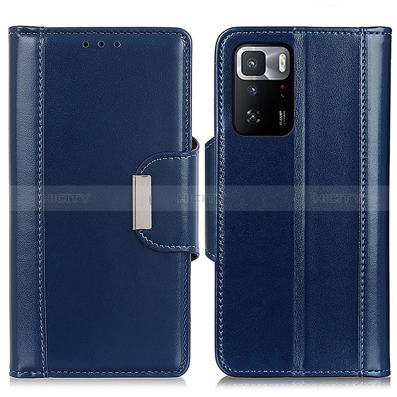 Coque Portefeuille Livre Cuir Etui Clapet M13L pour Xiaomi Poco X3 GT 5G Bleu Plus