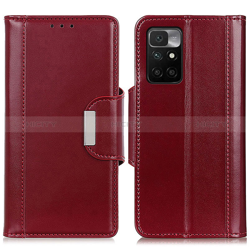 Coque Portefeuille Livre Cuir Etui Clapet M13L pour Xiaomi Redmi 10 (2022) Rouge Plus