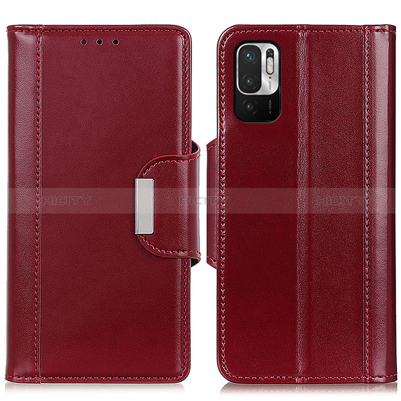 Coque Portefeuille Livre Cuir Etui Clapet M13L pour Xiaomi Redmi Note 10 JE 5G Rouge Plus