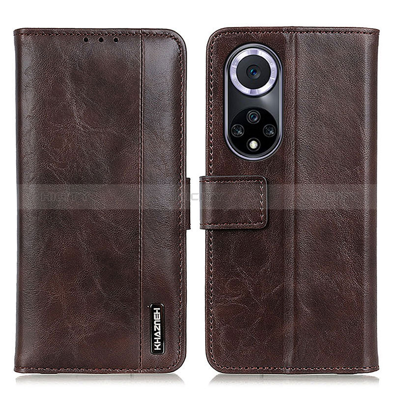 Coque Portefeuille Livre Cuir Etui Clapet M14L pour Huawei Honor 50 5G Marron Plus