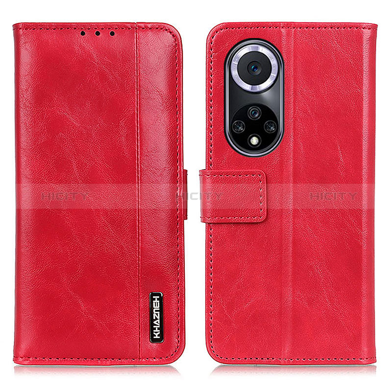 Coque Portefeuille Livre Cuir Etui Clapet M14L pour Huawei Honor 50 5G Rouge Plus