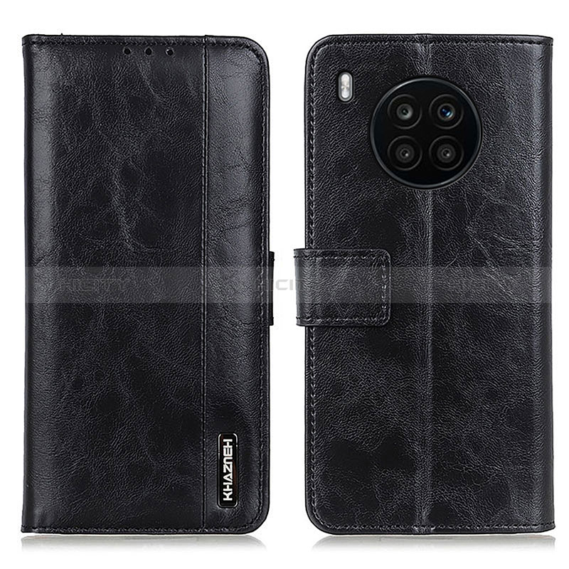 Coque Portefeuille Livre Cuir Etui Clapet M14L pour Huawei Honor 50 Lite Noir Plus