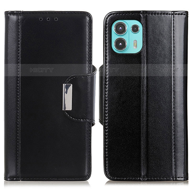 Coque Portefeuille Livre Cuir Etui Clapet M14L pour Motorola Moto Edge 20 Lite 5G Noir Plus