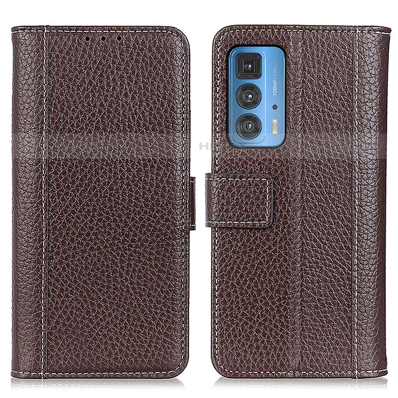 Coque Portefeuille Livre Cuir Etui Clapet M14L pour Motorola Moto Edge S Pro 5G Marron Plus