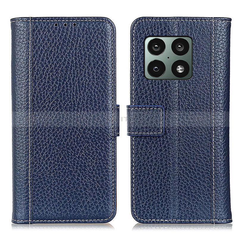 Coque Portefeuille Livre Cuir Etui Clapet M14L pour OnePlus 10 Pro 5G Bleu Plus