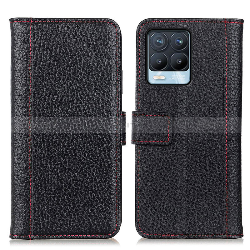 Coque Portefeuille Livre Cuir Etui Clapet M14L pour Realme 8 Pro Noir Plus