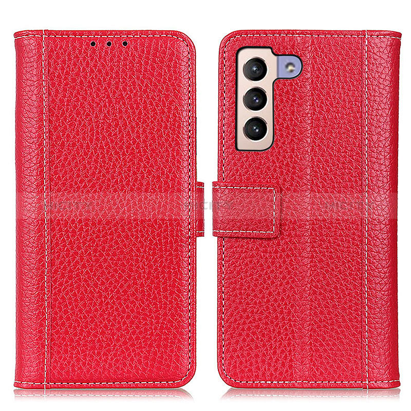 Coque Portefeuille Livre Cuir Etui Clapet M14L pour Samsung Galaxy S24 5G Rouge Plus