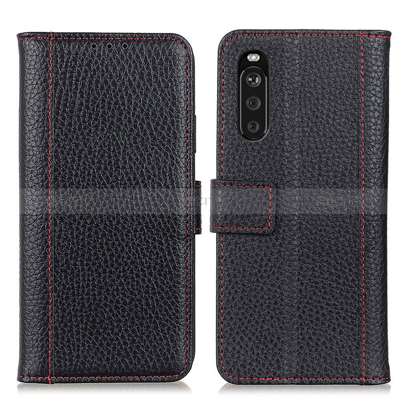 Coque Portefeuille Livre Cuir Etui Clapet M14L pour Sony Xperia 10 III SO-52B Noir Plus