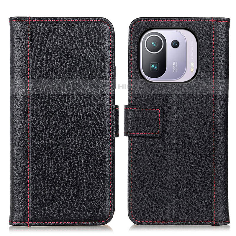 Coque Portefeuille Livre Cuir Etui Clapet M14L pour Xiaomi Mi 11 Pro 5G Noir Plus