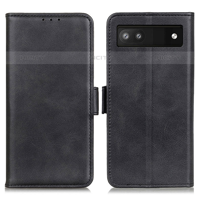 Coque Portefeuille Livre Cuir Etui Clapet M15L pour Google Pixel 6a 5G Noir Plus