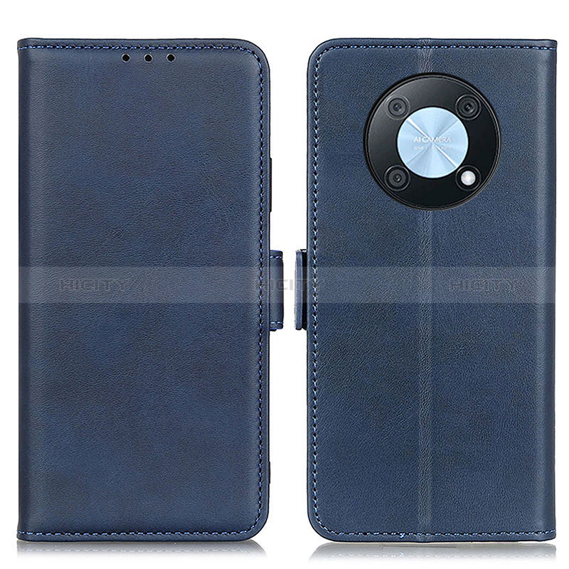 Coque Portefeuille Livre Cuir Etui Clapet M15L pour Huawei Enjoy 50 Pro Bleu Plus