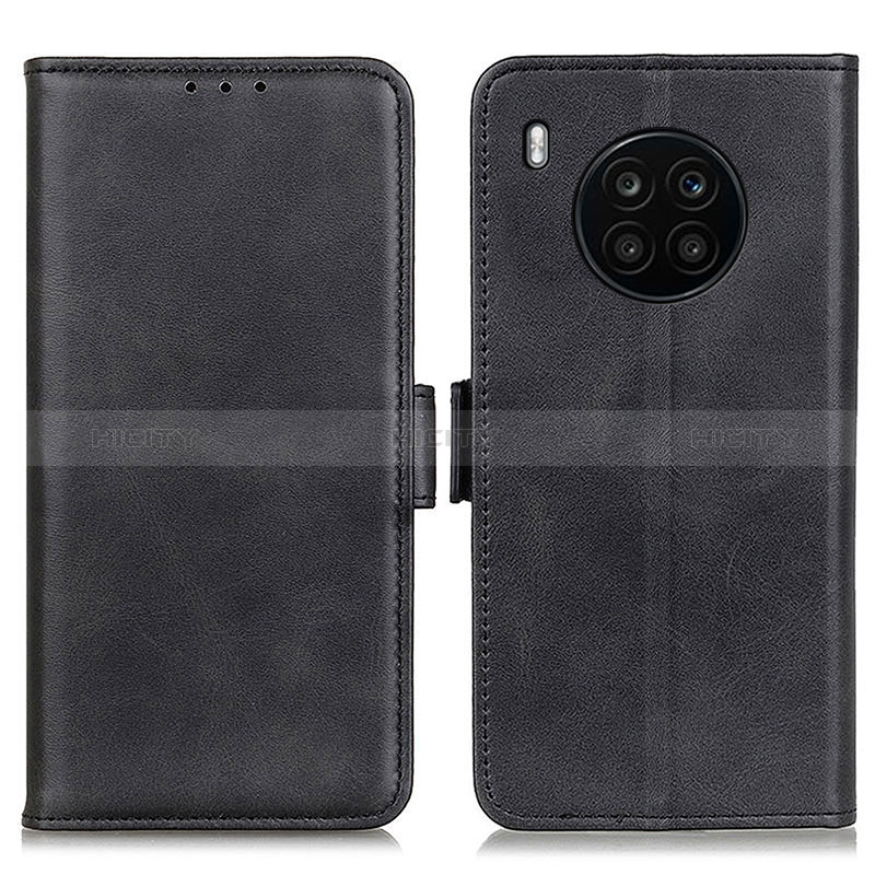 Coque Portefeuille Livre Cuir Etui Clapet M15L pour Huawei Honor 50 Lite Noir Plus