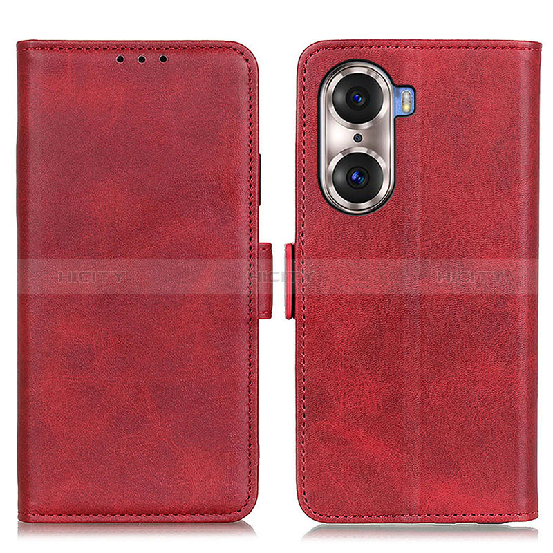 Coque Portefeuille Livre Cuir Etui Clapet M15L pour Huawei Honor 60 Pro 5G Rouge Plus