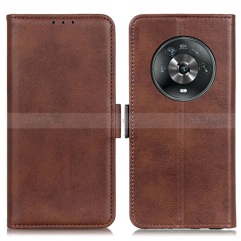 Coque Portefeuille Livre Cuir Etui Clapet M15L pour Huawei Honor Magic4 5G Marron Plus