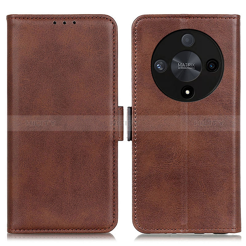 Coque Portefeuille Livre Cuir Etui Clapet M15L pour Huawei Honor X9b 5G Marron Plus