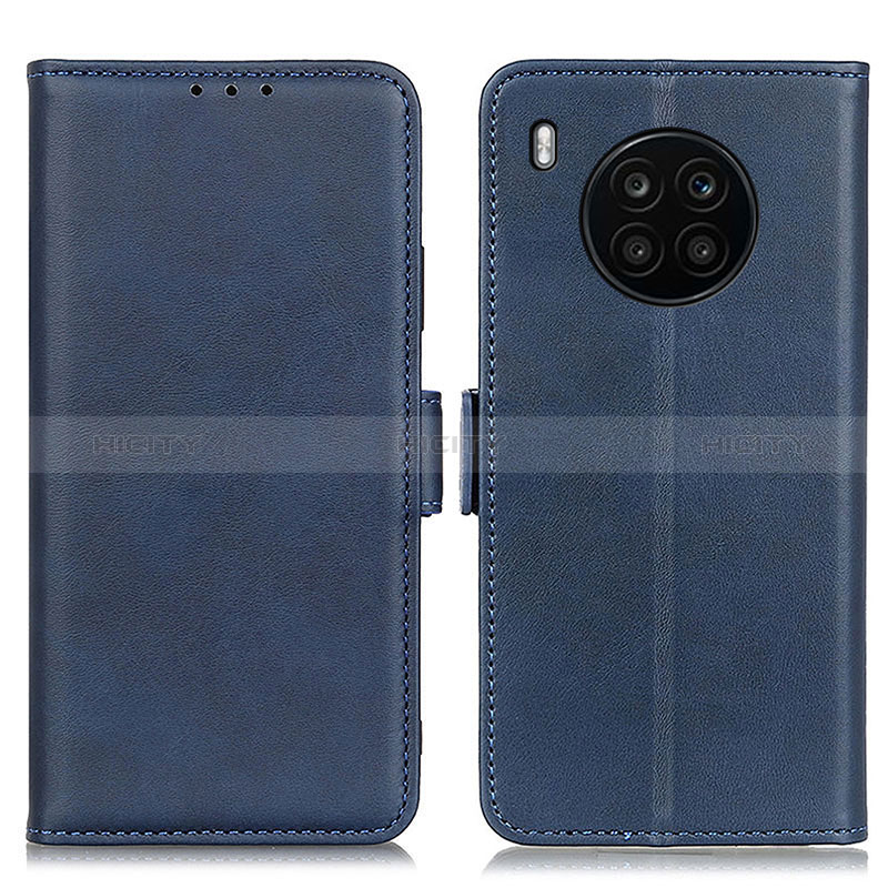 Coque Portefeuille Livre Cuir Etui Clapet M15L pour Huawei Nova 8i Bleu Plus