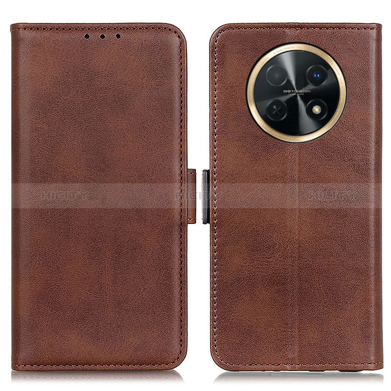 Coque Portefeuille Livre Cuir Etui Clapet M15L pour Huawei Nova Y91 Marron Plus