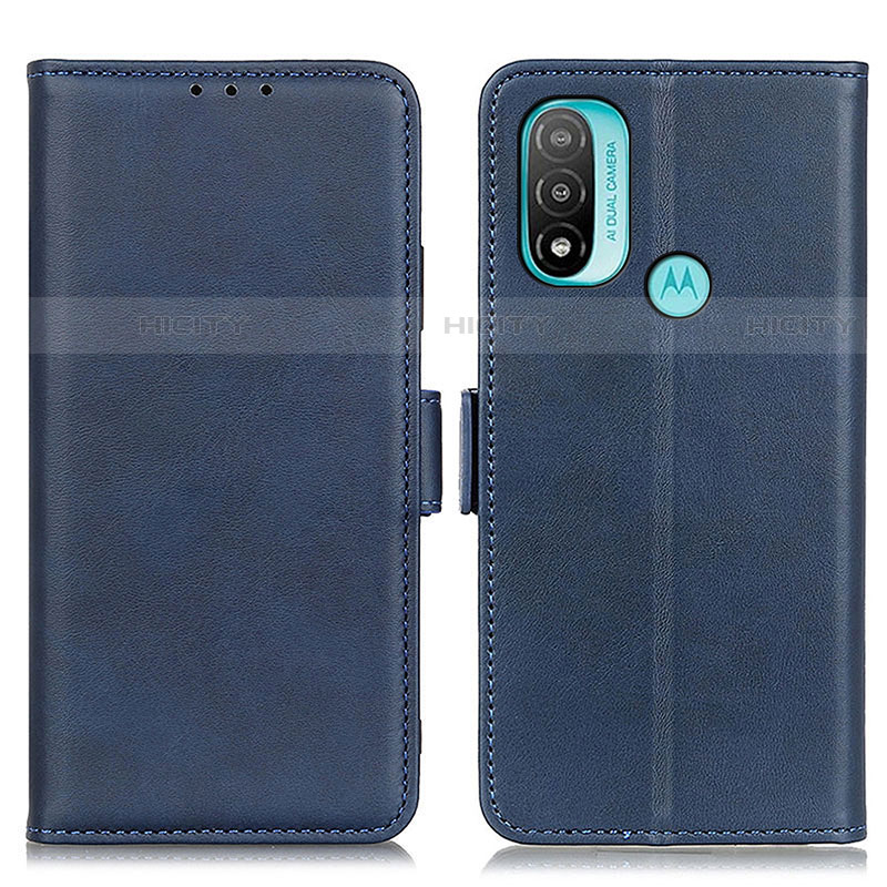 Coque Portefeuille Livre Cuir Etui Clapet M15L pour Motorola Moto E20 Bleu Plus