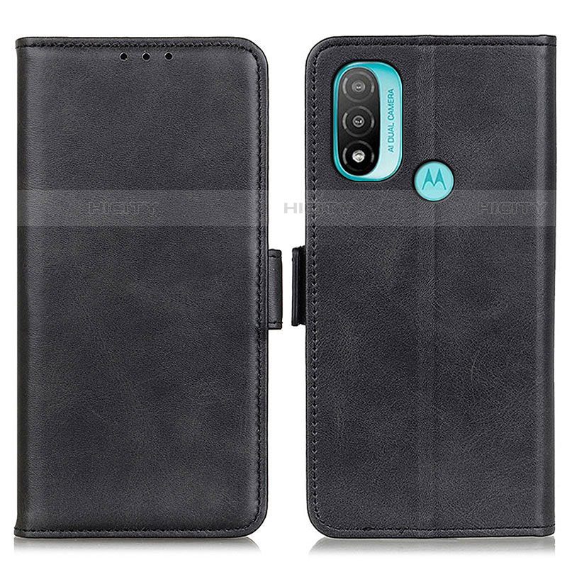 Coque Portefeuille Livre Cuir Etui Clapet M15L pour Motorola Moto E20 Noir Plus