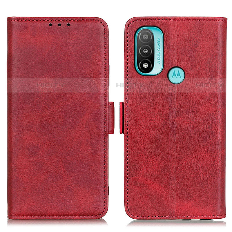 Coque Portefeuille Livre Cuir Etui Clapet M15L pour Motorola Moto E20 Rouge Plus