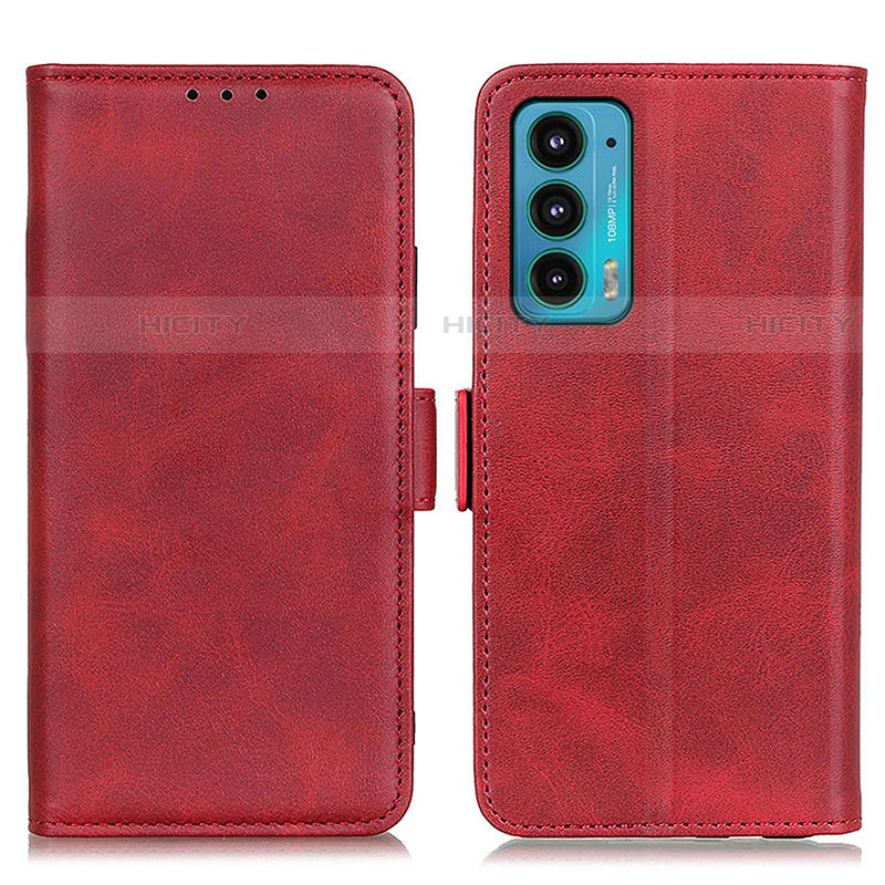 Coque Portefeuille Livre Cuir Etui Clapet M15L pour Motorola Moto Edge 20 5G Rouge Plus