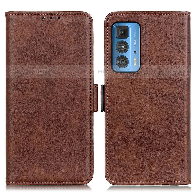 Coque Portefeuille Livre Cuir Etui Clapet M15L pour Motorola Moto Edge 20 Pro 5G Marron Plus