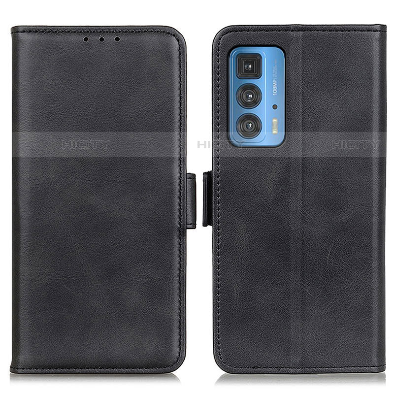 Coque Portefeuille Livre Cuir Etui Clapet M15L pour Motorola Moto Edge 20 Pro 5G Noir Plus