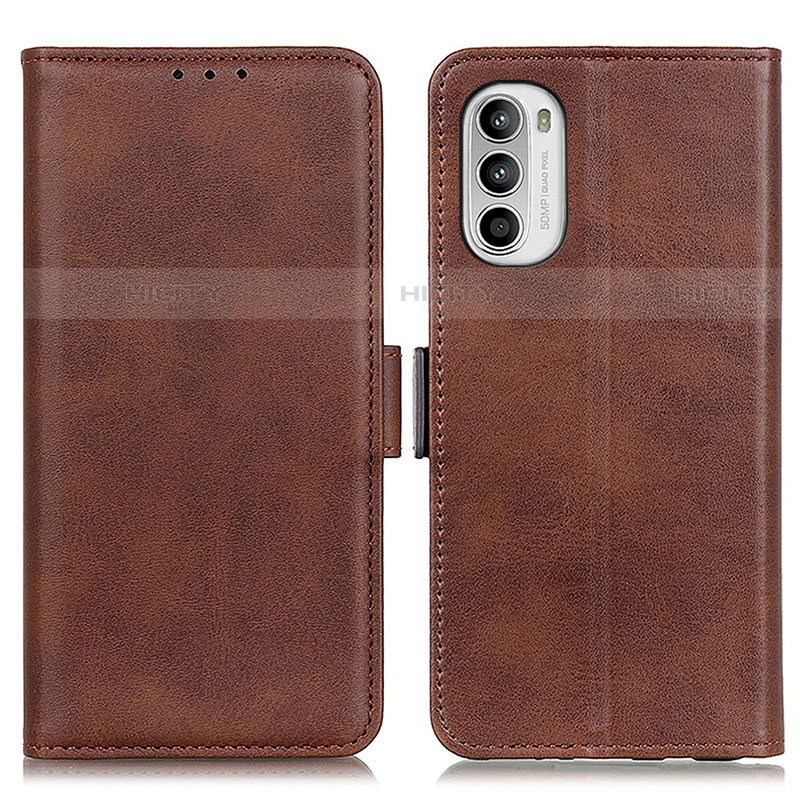 Coque Portefeuille Livre Cuir Etui Clapet M15L pour Motorola Moto Edge (2022) 5G Marron Plus