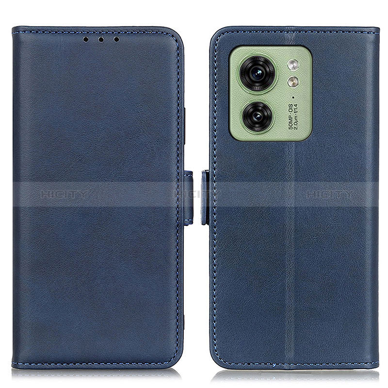 Coque Portefeuille Livre Cuir Etui Clapet M15L pour Motorola Moto Edge (2023) 5G Bleu Plus