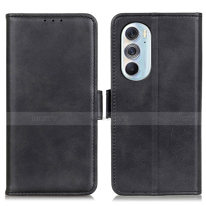 Coque Portefeuille Livre Cuir Etui Clapet M15L pour Motorola Moto Edge 30 Pro 5G Noir Plus