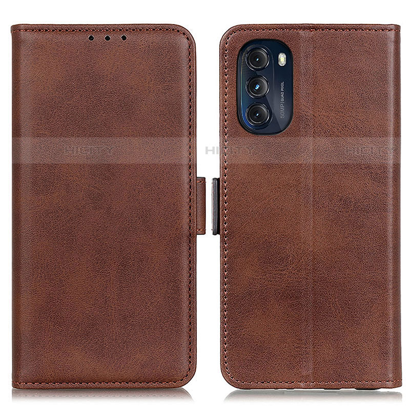 Coque Portefeuille Livre Cuir Etui Clapet M15L pour Motorola Moto G 5G (2022) Marron Plus