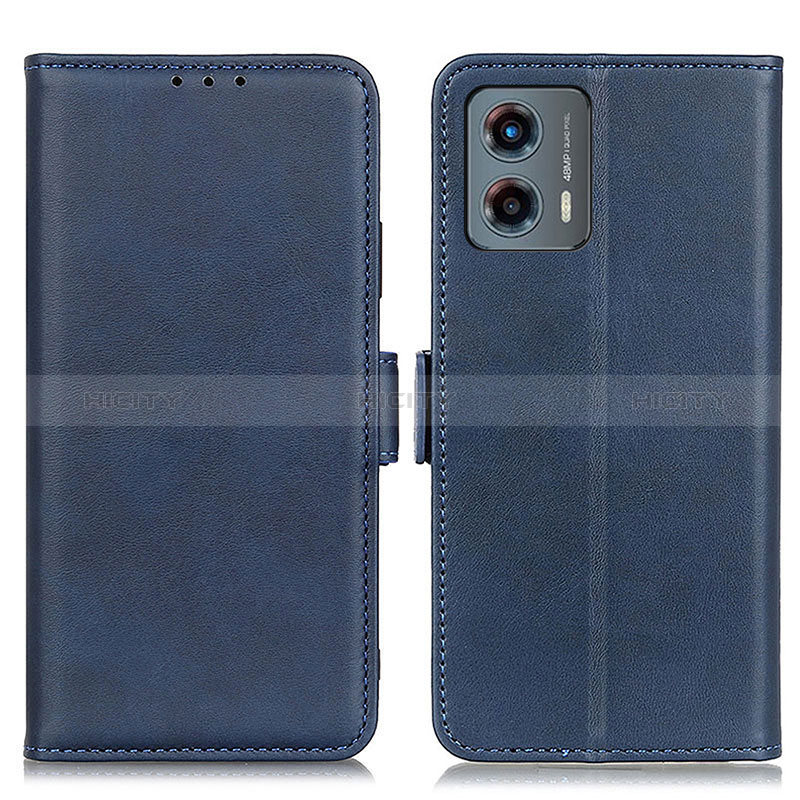 Coque Portefeuille Livre Cuir Etui Clapet M15L pour Motorola Moto G 5G (2023) Bleu Plus