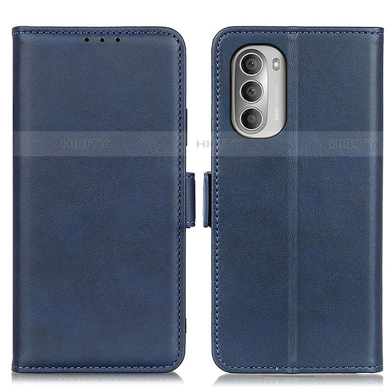 Coque Portefeuille Livre Cuir Etui Clapet M15L pour Motorola Moto G Stylus (2022) 4G Bleu Plus