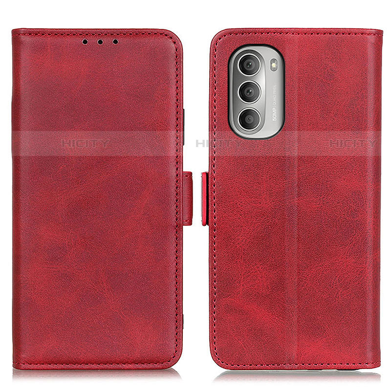 Coque Portefeuille Livre Cuir Etui Clapet M15L pour Motorola Moto G Stylus (2022) 4G Rouge Plus