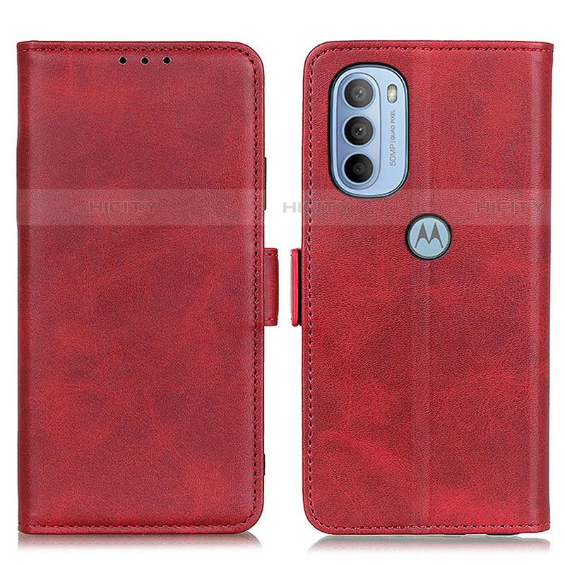 Coque Portefeuille Livre Cuir Etui Clapet M15L pour Motorola Moto G31 Rouge Plus