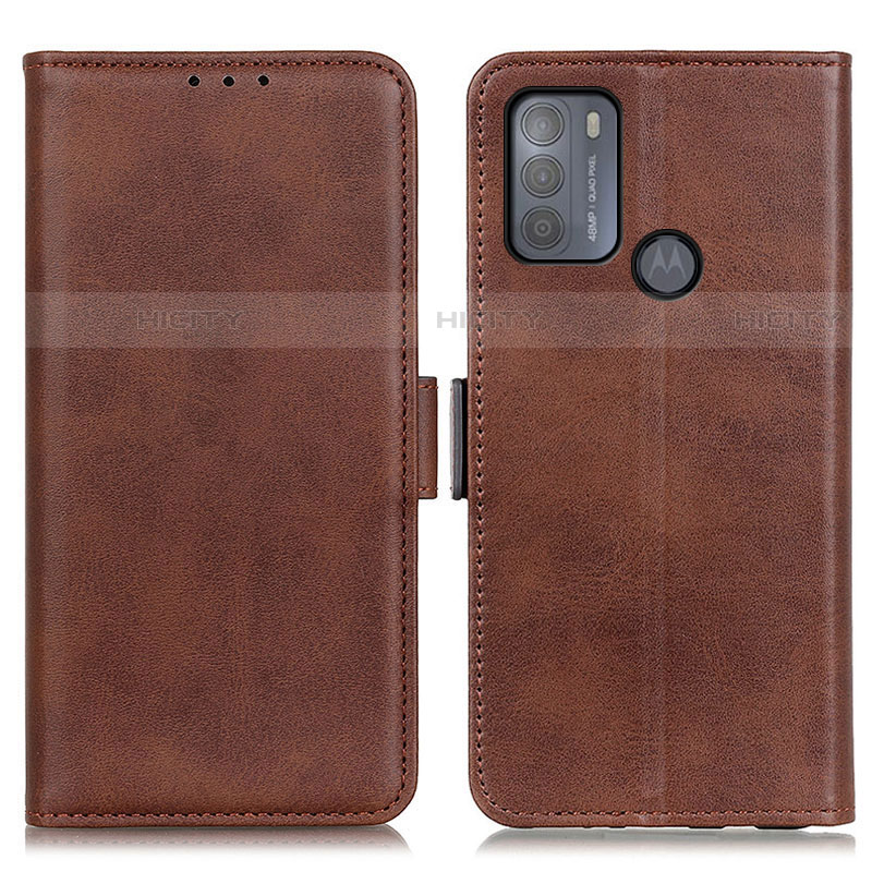 Coque Portefeuille Livre Cuir Etui Clapet M15L pour Motorola Moto G50 Marron Plus