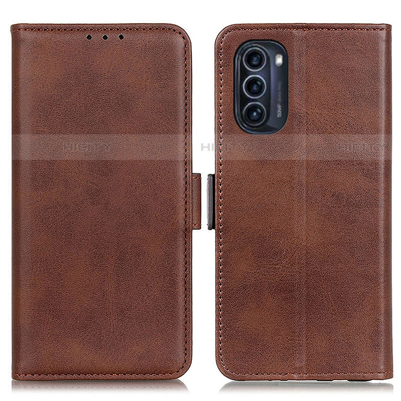 Coque Portefeuille Livre Cuir Etui Clapet M15L pour Motorola Moto G52j 5G Marron Plus