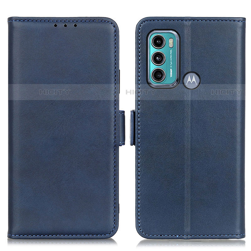 Coque Portefeuille Livre Cuir Etui Clapet M15L pour Motorola Moto G60 Bleu Plus