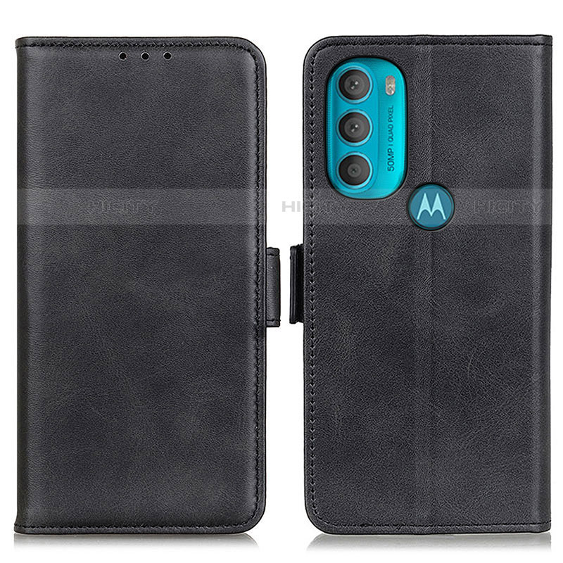 Coque Portefeuille Livre Cuir Etui Clapet M15L pour Motorola Moto G71 5G Noir Plus