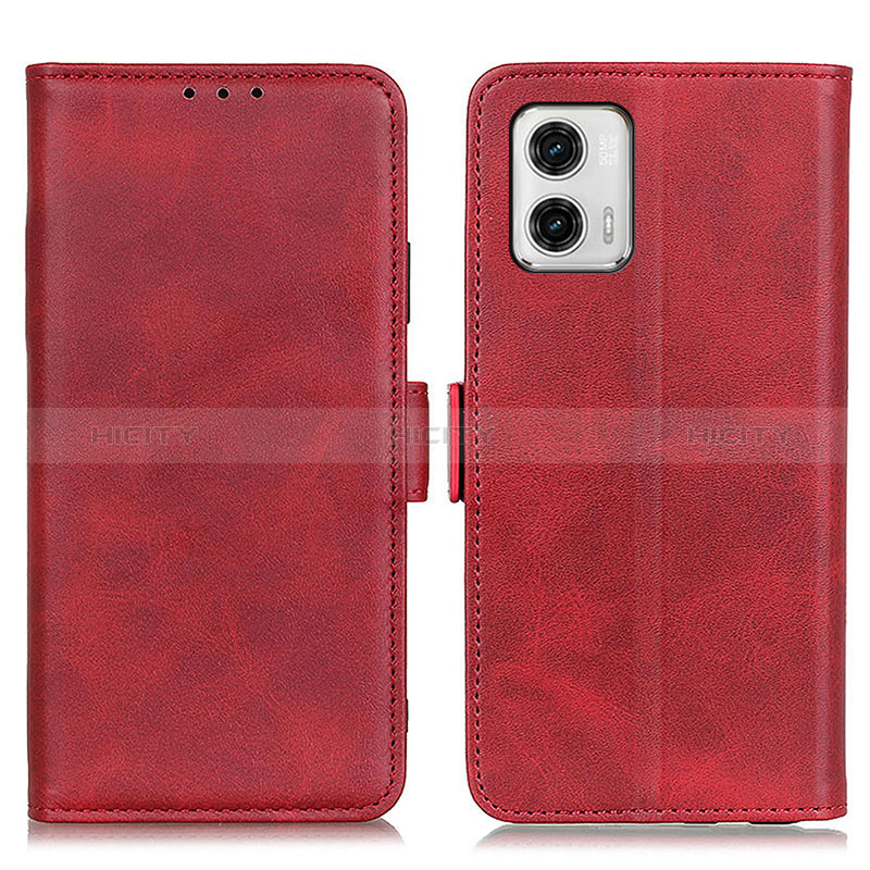 Coque Portefeuille Livre Cuir Etui Clapet M15L pour Motorola Moto G73 5G Brun Clair Plus