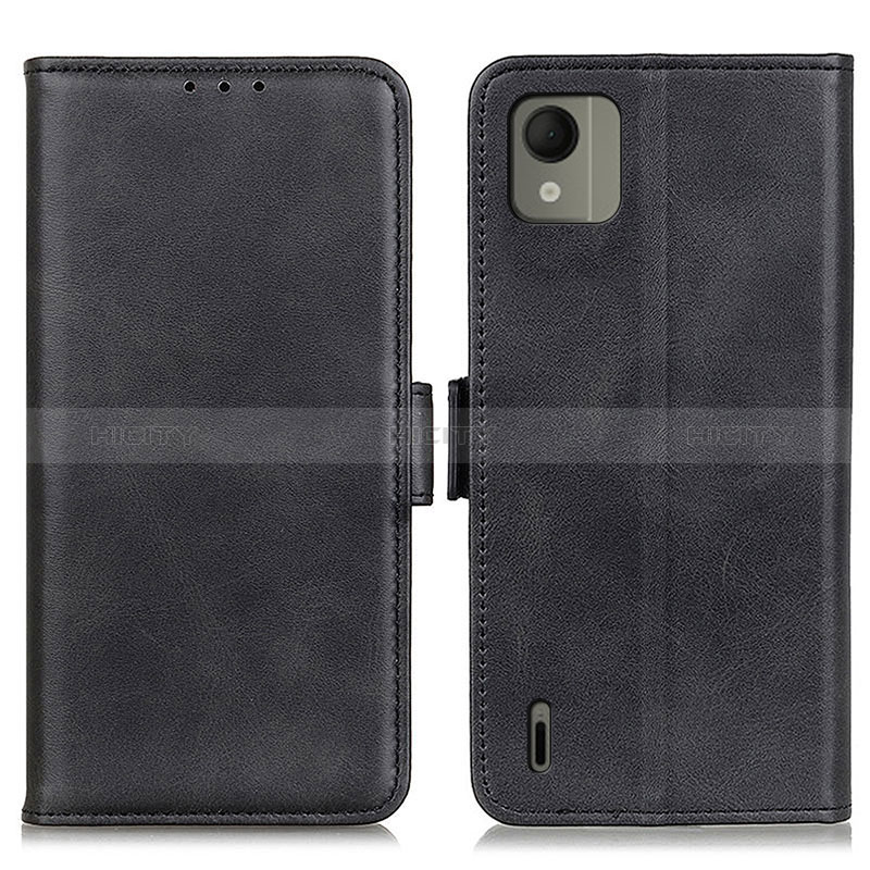 Coque Portefeuille Livre Cuir Etui Clapet M15L pour Nokia C110 Noir Plus