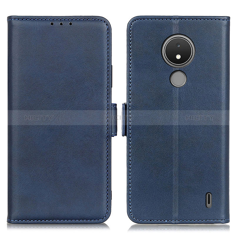 Coque Portefeuille Livre Cuir Etui Clapet M15L pour Nokia C21 Bleu Plus