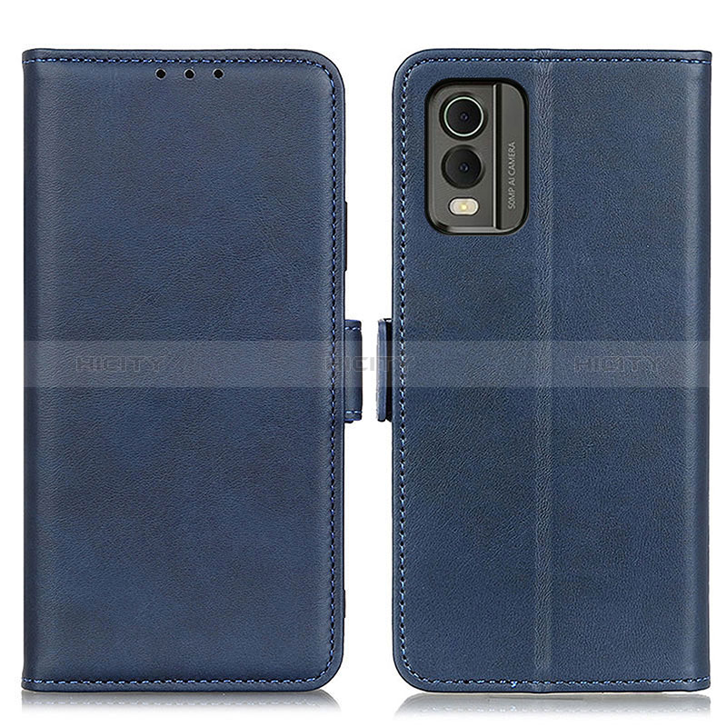 Coque Portefeuille Livre Cuir Etui Clapet M15L pour Nokia C210 Bleu Plus