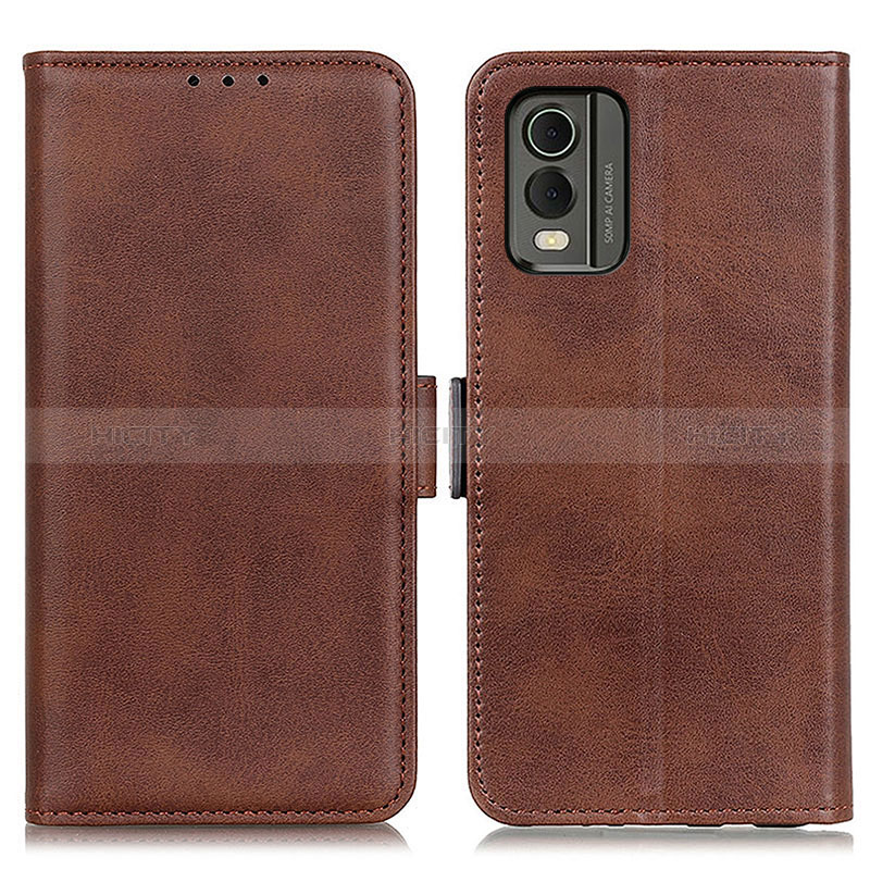 Coque Portefeuille Livre Cuir Etui Clapet M15L pour Nokia C210 Marron Plus