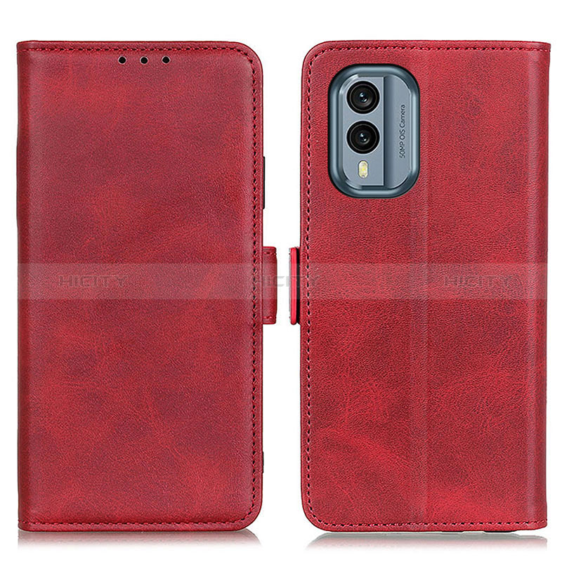 Coque Portefeuille Livre Cuir Etui Clapet M15L pour Nokia X30 5G Rouge Plus